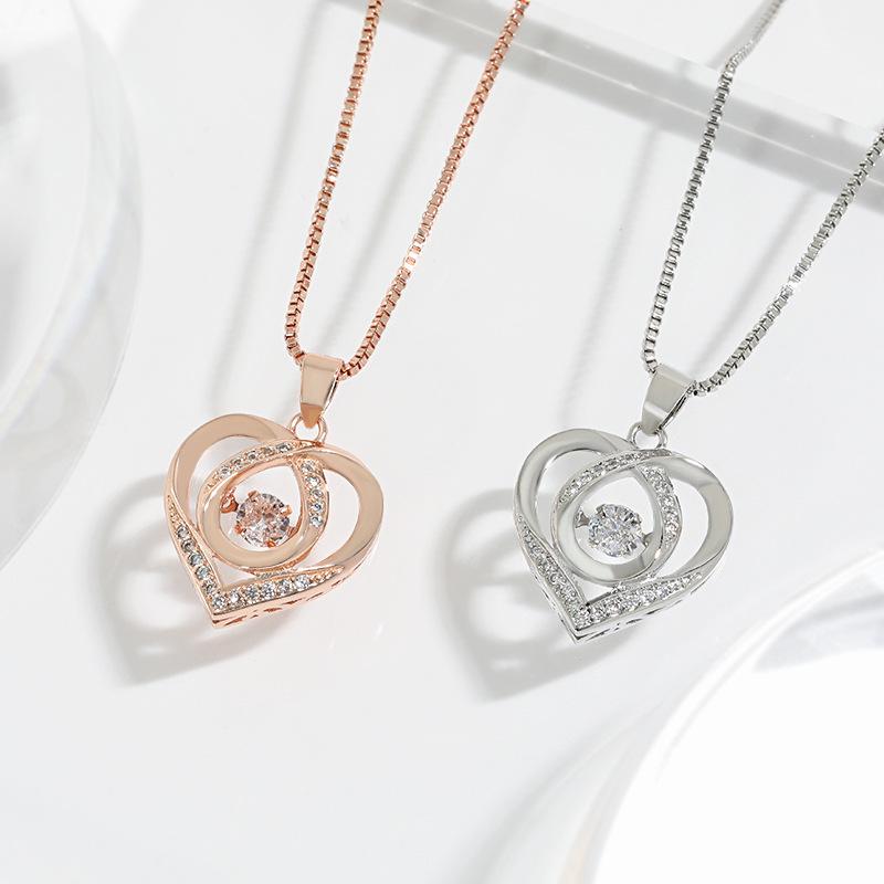 Heart-shaped Eternal Love Ocean Heart Necklace Gift for Girlfriend