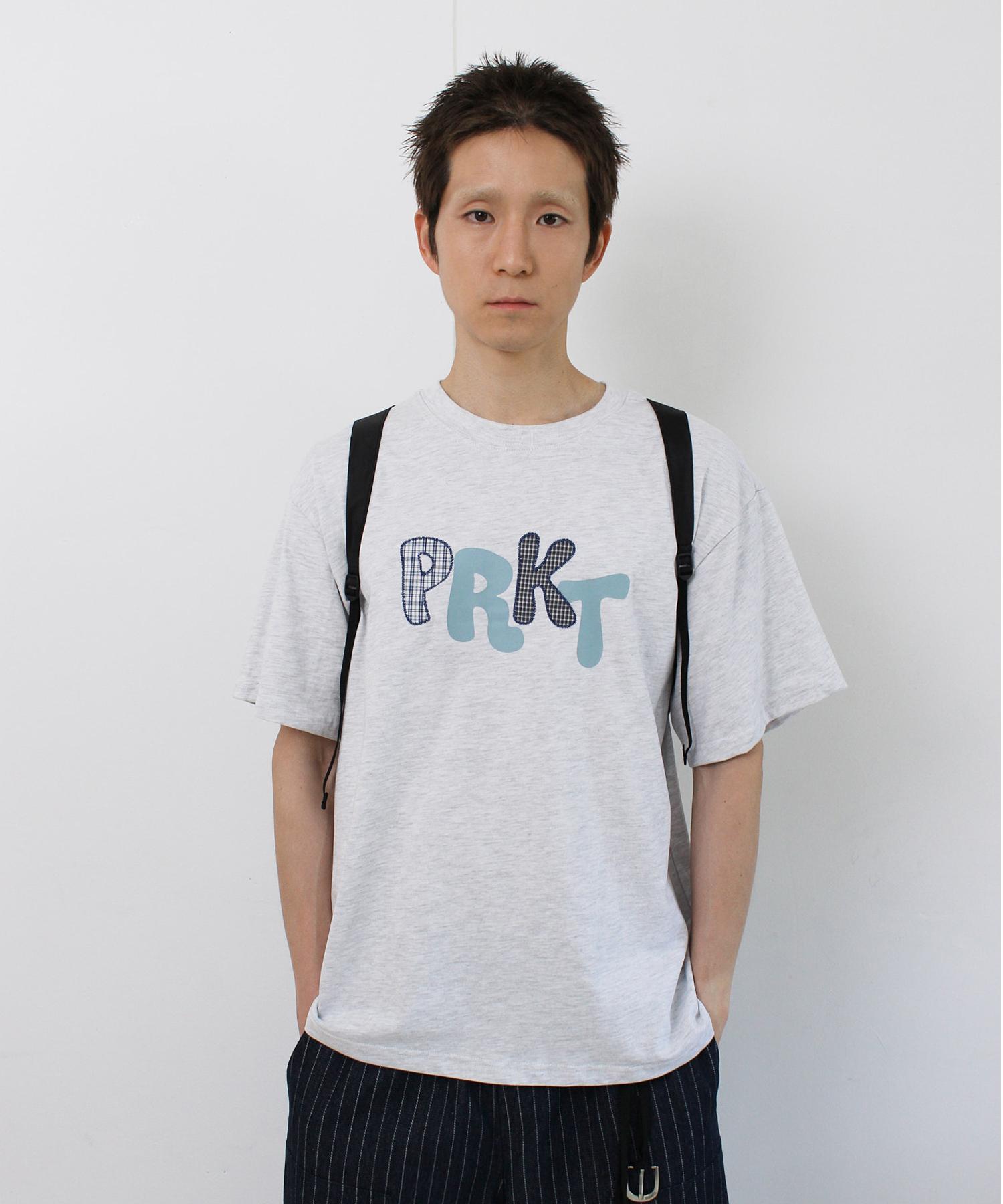 Parakeet Prkt Plaid Patch T-Shirt (Melange Gray) Melange Gray/L