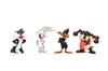 Jada Looney Tunes Metalfiguren 4er-Pack - Bugs Bunny, Tasmanischer Teufel, Daffy Duck und Sylvester die Katze - Sammelbare 2,5-Zoll Metallfiguren