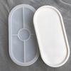 DIY Tray Resin Mould Craft Oval Jewelry Making Mould Plate Dish Ashtray Mould