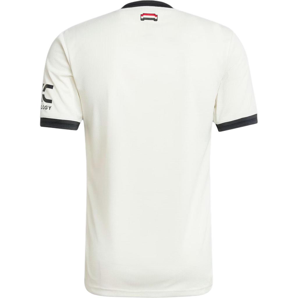 Adidas Originals SS24 24/25 Third Authentic Jersey Manchester United Series Round Neck Letter Short Sleeve Football Shirt Men Jersey Gray White IY7814