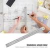 Stainless Steel Metal Ruler Metric Rule Precision Double Sided Measuring Tools