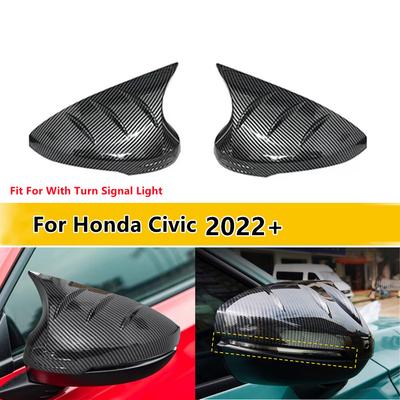 2 szt. Do Honda Civic 2022-2025 Samochodowe nakładki na lusterka boczne wsteczne z kierunkowskazem