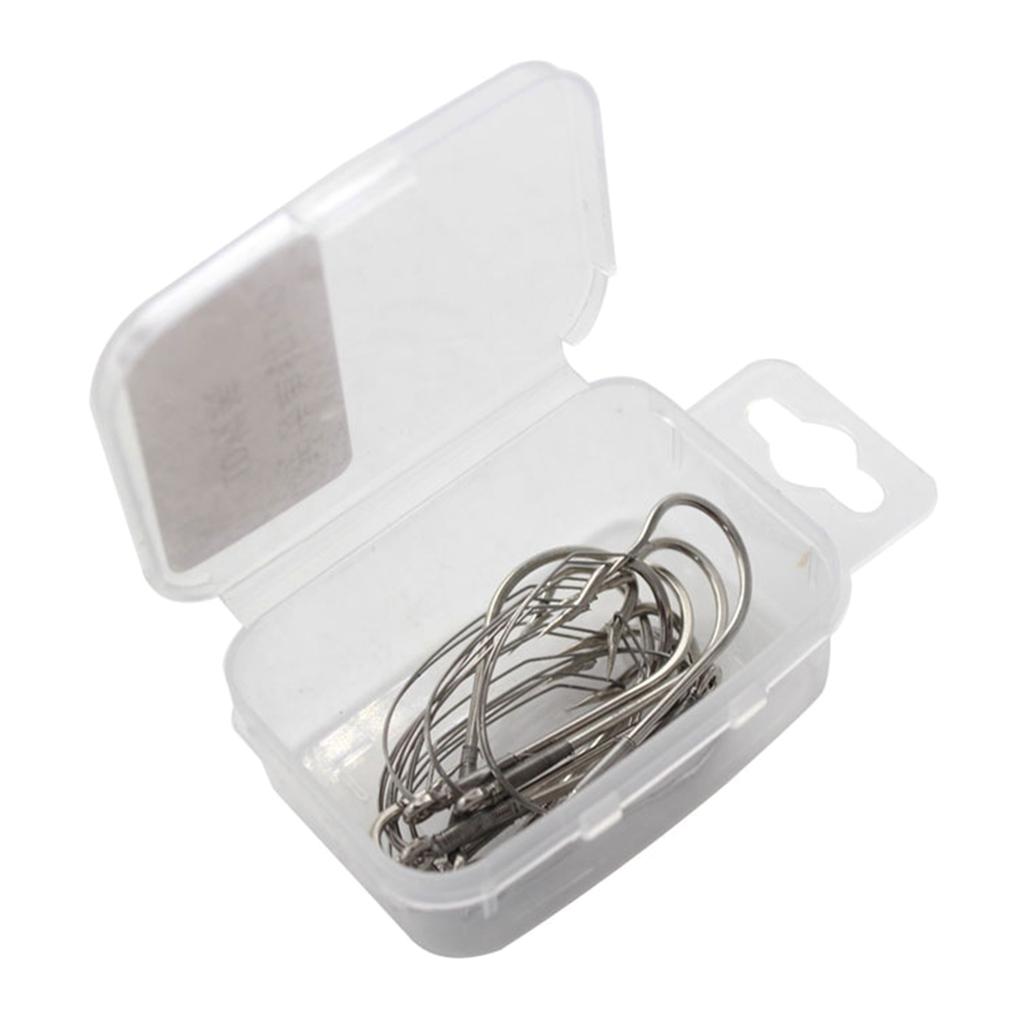 10Pcs Wacky Rig Hooks Replacement Sharp Weedless Fishing Hooks Wacky Worm Hooks for Wacky Rigging Worm Lure Rustproof