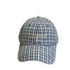 Spring and summer small fresh plaid baseball cap female face small letters embroidery versatile casual cap tide