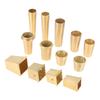 1 Pezzo Tubo Gamba Divano Tazza Metallica Punta Gamba Mobile Tappo Dorato Ottone Rame Copertura Gamba Mobile Protezione Piedi Sedia Accessori Mobili