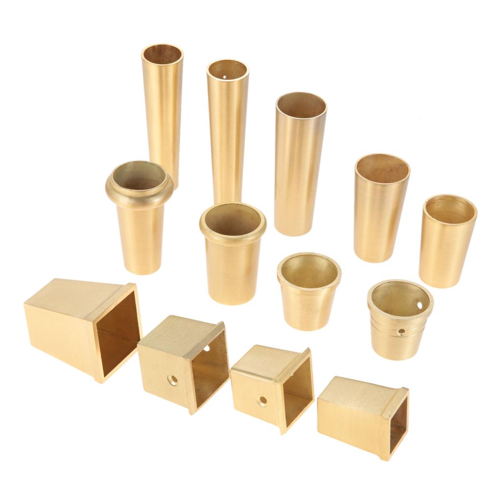 1 Pezzo Tubo Gamba Divano Tazza Metallica Punta Gamba Mobile Tappo Dorato Ottone Rame Copertura Gamba Mobile Protezione Piedi Sedia Accessori Mobili