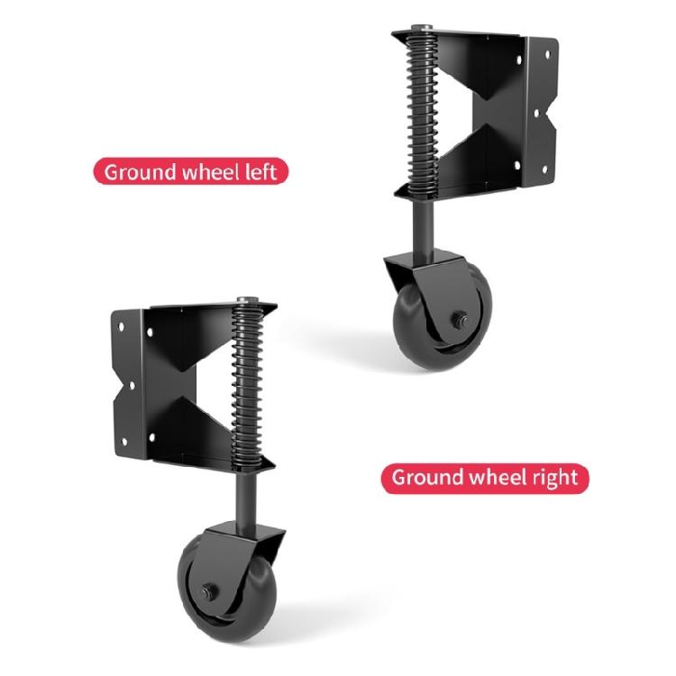 Adjustable Spring Gate Support Wheel Fence Door Roller Slider Spring Loaded Gate Caster Door Hardware Easy To Install
