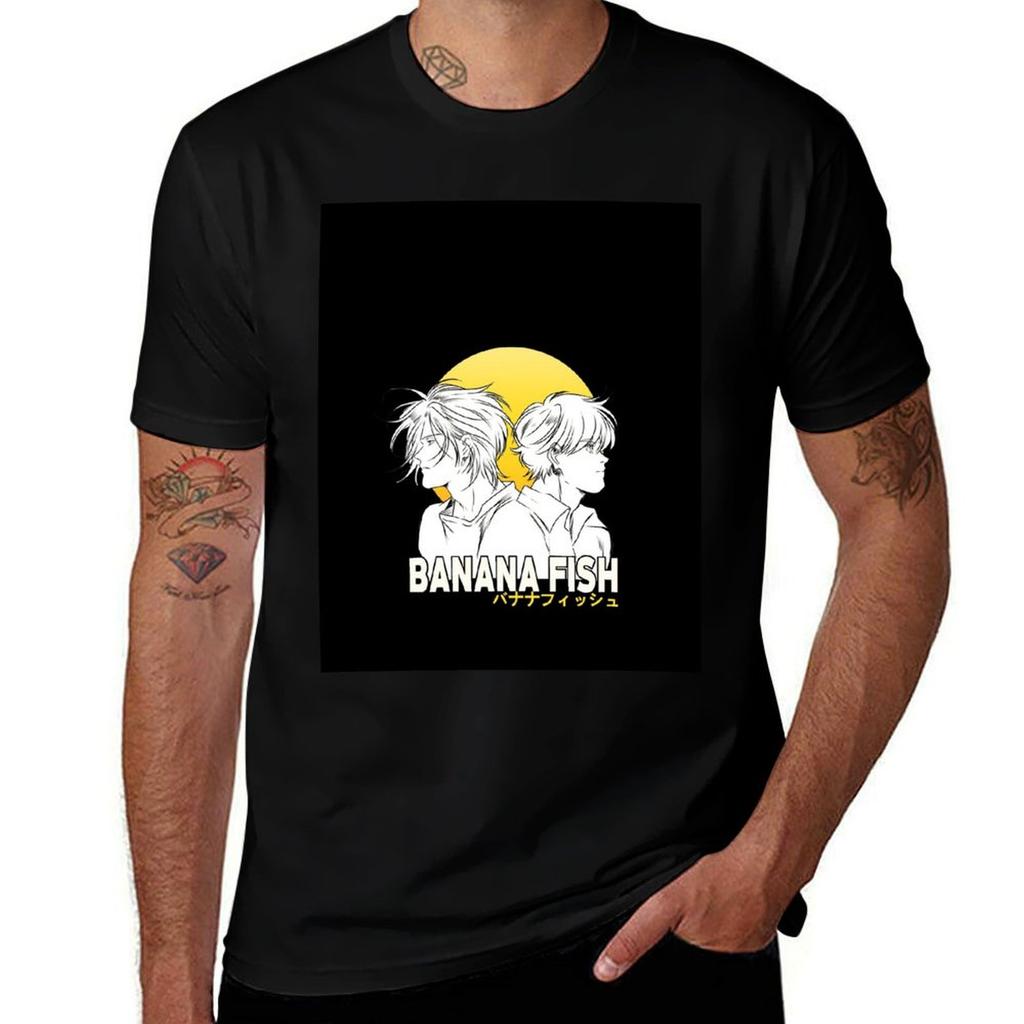 Banana Fish Tshirt Fashion Casual Short Sleeve Top