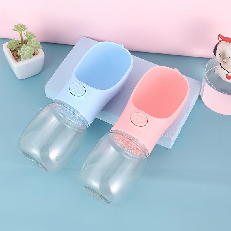 350/500ML Wasserflasche für Hunde Tragbare Trinkwasserflasche für kleine große Haustiere Katze Outdoor Auslaufsicher Spaziergang Trinknäpfe