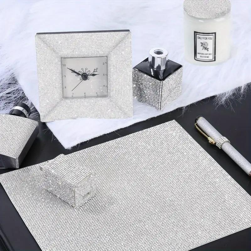 5 Hojas Brillantes Pegatinas de Diamantes de Pedrería de Cristal Autoadhesivas 2 mm Gemas Brillantes Manualidades DIY Decoración para Coche Teléfono Suministros de Costura