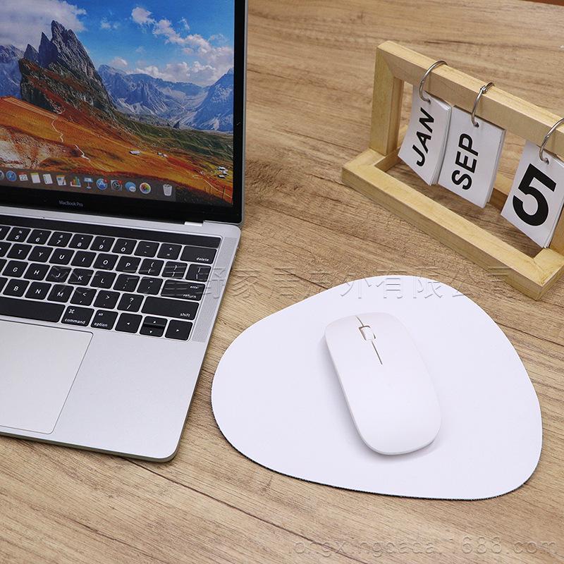 Minimalist Japanese & Korean Waterproof PU Leather Mouse Pad - Non-Slip, Solid Color for Home or Office.