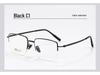 Danyang Men's Half-Frame Myopia Glasses, Memory Titanium Business Eyebrow Line, Model 8047.