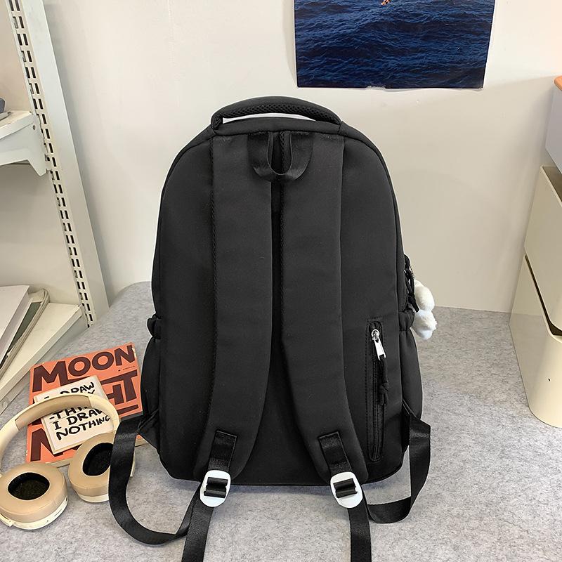College Cute Large Capacity Middle And High School Students Computer School Bag Casual Versatile Backpack Commuting Sweet Makeup Bag