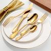 Gold Embossed Dinner Cutlery Set