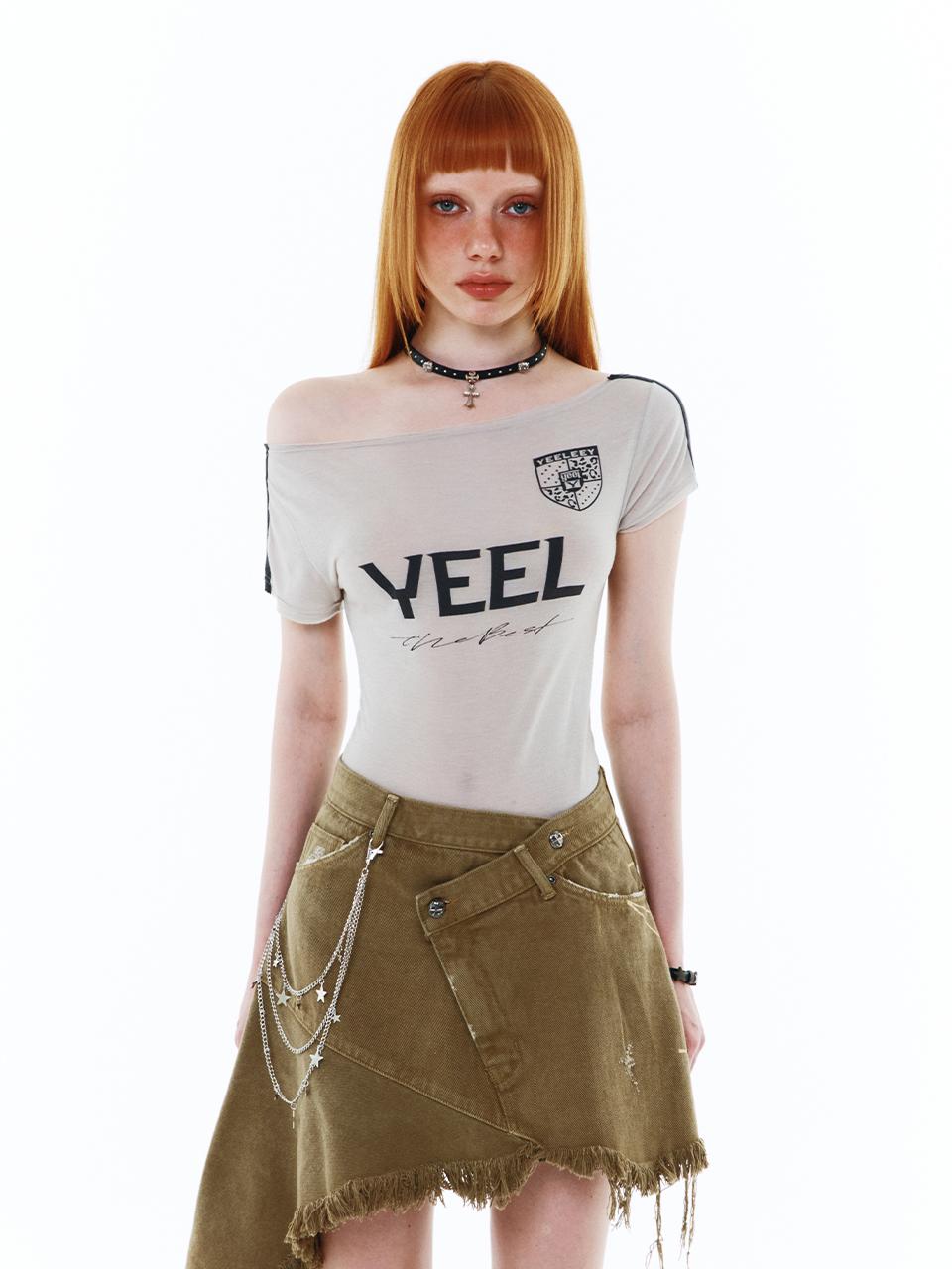 Yiiel Yeel Racing Asymmetric T-Shirt Gray