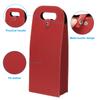 1/2pcs Wine Gift Bag Reusable Leather Wine Tote Carrier Double Layer Champagne Beer Gift Bags Carrier for Birthday Bridal Shower