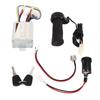 24V 350W Two Speed Controller Electric Door Lock Throttle Handle Charging Port Aviation Head Kit Electric Bike