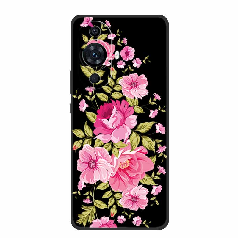 Funda For Huawei Nova 12s Case Cute Cartoon Cat Black Silicone Soft Back Cover Case For Huawei Nova 12s Case Nova12s 12 S Coque