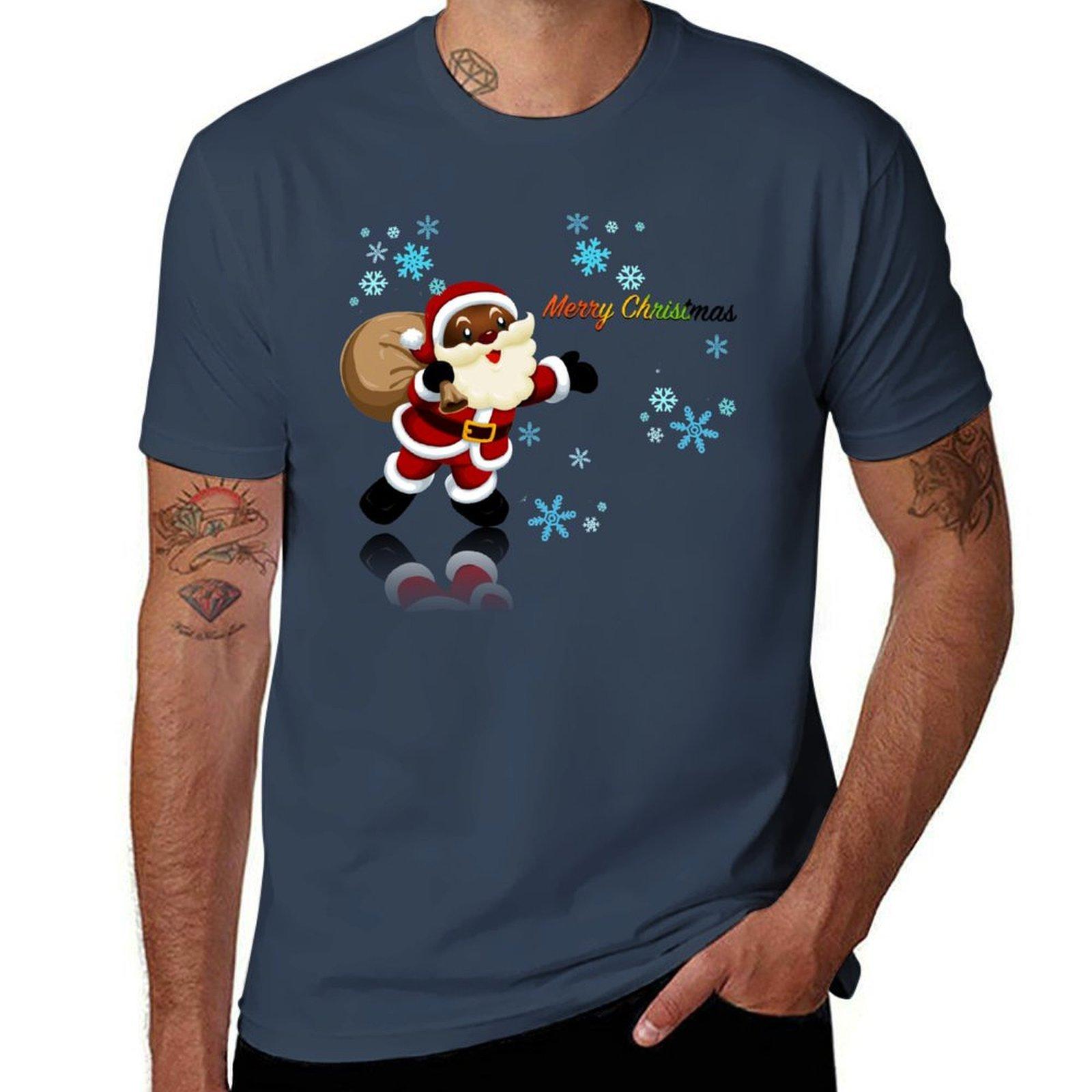 Merry Christmas Santa Tshirt Sporty Casual Quick Dry Tshirt S