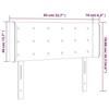 VidaXL Tête de Lit à LED Meuble de Chambre à Coucher Accessoire de Lit Simple Tête de Cadre de Lit Intérieur Blanc 3123309