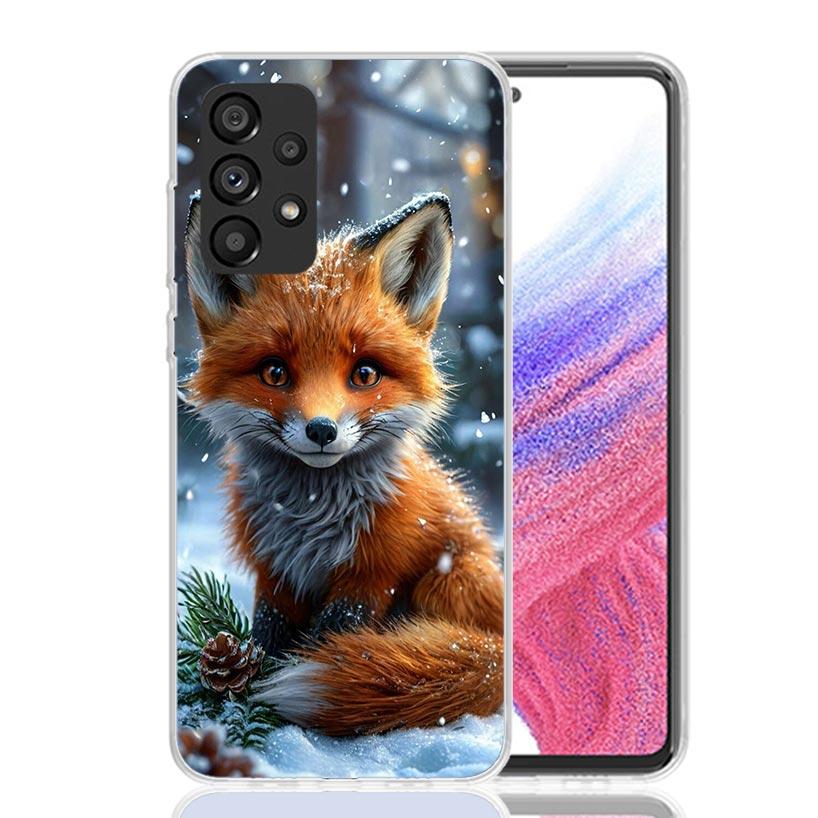 Animal Fox Phone Case for Samsung Galaxy A17 A16 A15 A14 A13 A57 A56 A55 A54 A53 A37 A36 A35 A34 A33 A26 A25 A24 A23 Galaxy A16