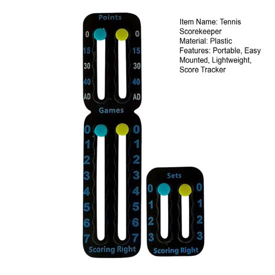 Tennis Score Keeper for Racket Padel Easily Mounted Small Pickleball Paddle Scorekeeper Mini Score Board Counter for Point Tracker Recording