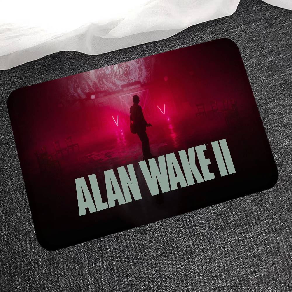 Horror Spiel A-Alan W-Wake Flur Teppich Waschbar Rutschfest Wohnzimmer Sofa Stühle Bereichsmatte Küche Fußmatte Bereichsteppich