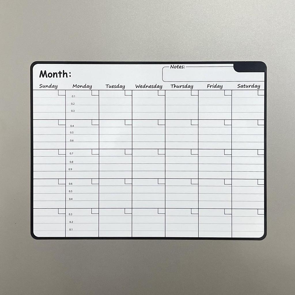 Magnetic Erasable Message Board & Calendar for Refrigerator