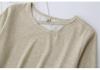 2026 Spring Plus Size Long Sleeve Round Neck Tops for Women and Girls Casual Base Layer 381
