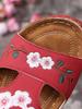 Women's Summer Flower Wedge Sandals: Casual Beach Outdoor Slippers