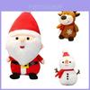Adoravelmente Macio Pelúcia de Natal Papai Noel Alce Boneco de Neve Boneca de Pelúcia Para Crianças e Adultos
