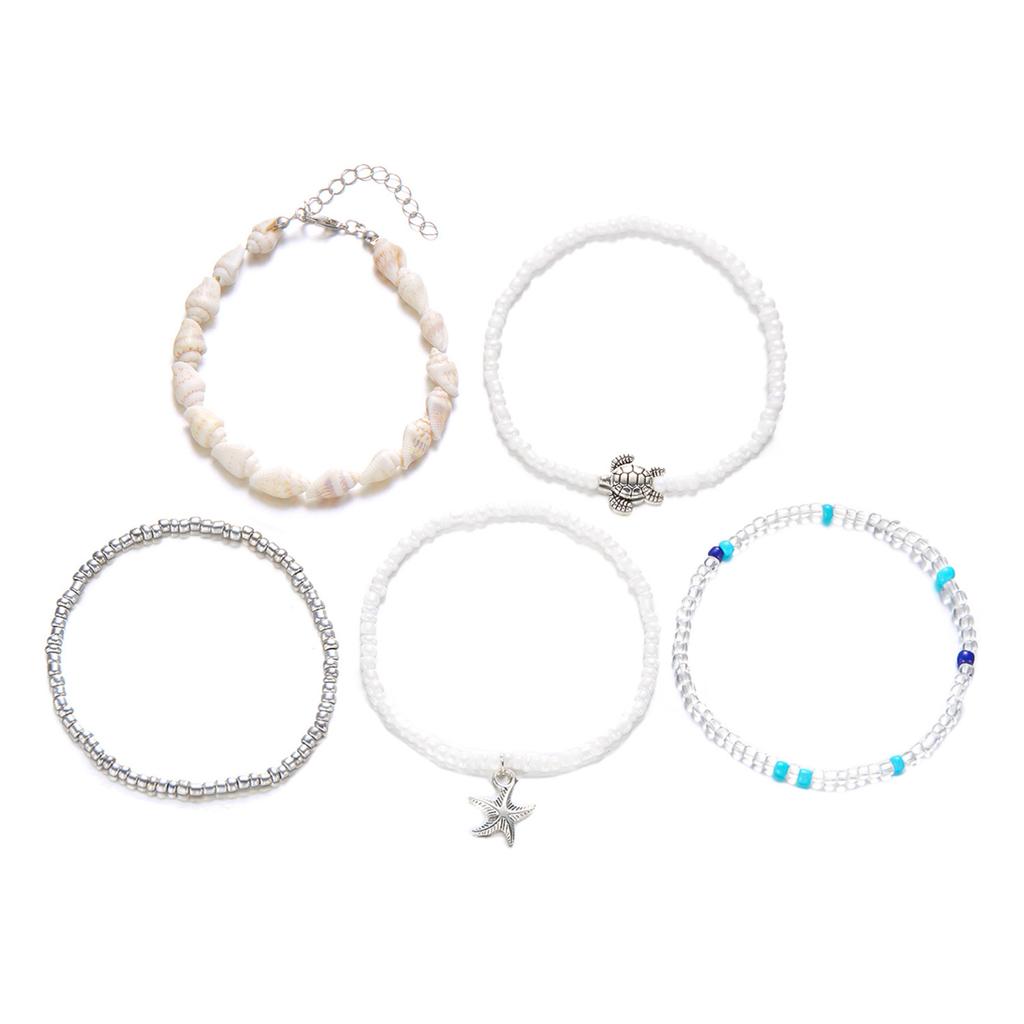 Women's Bracelet Multi-layer Bracelet Stackable Elastic Beaded Bracelet