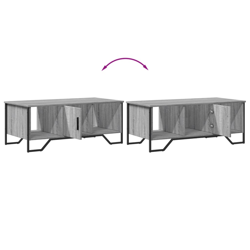 Coffee Table, Grey Sonoma Oak, 100x51x40 Cm