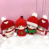 Christmas Sweater Knit Hat Set for 10cm Plush Costume & Tree, Toy, Kigurumi, Accessories, Otaku, Doll, Mascot, K-Pop Doll, [Used]
