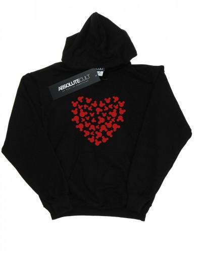 Disney Girls Mickey Mouse Heart Silhouette Hoodie