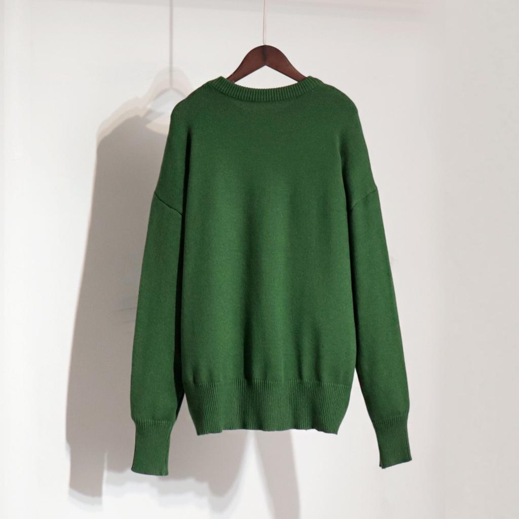 Women's Knitted Sweater Fall Winter Pullover Long Sleeve Knitted Top Women's Pullover Street Loose Sweater