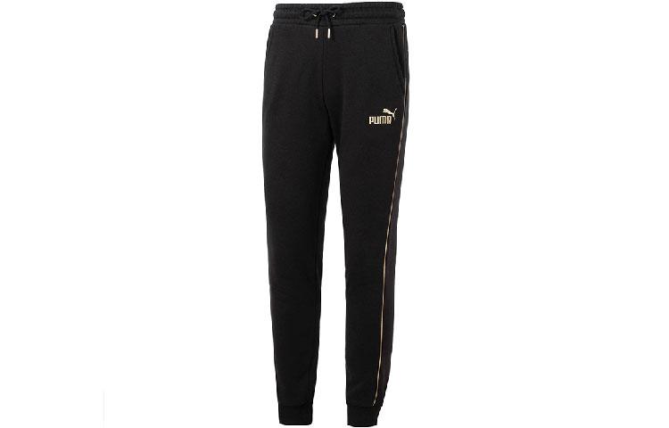 PUMA Casual Pants Men s Black Thickened And Fleece Lined Sweatpants 680307-01 L
