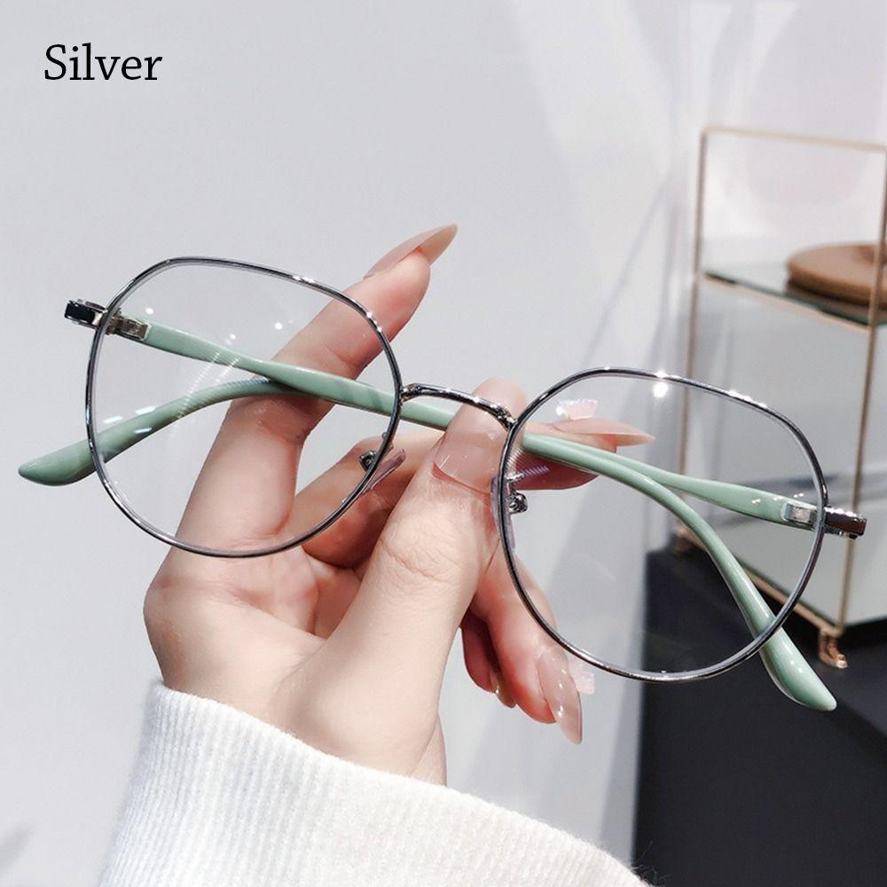 Fashion Anti-Blue Light Glasses Classic Women Men Ultra Light Metal Frame Glasses Office Computer Goggles Eye Protection Black