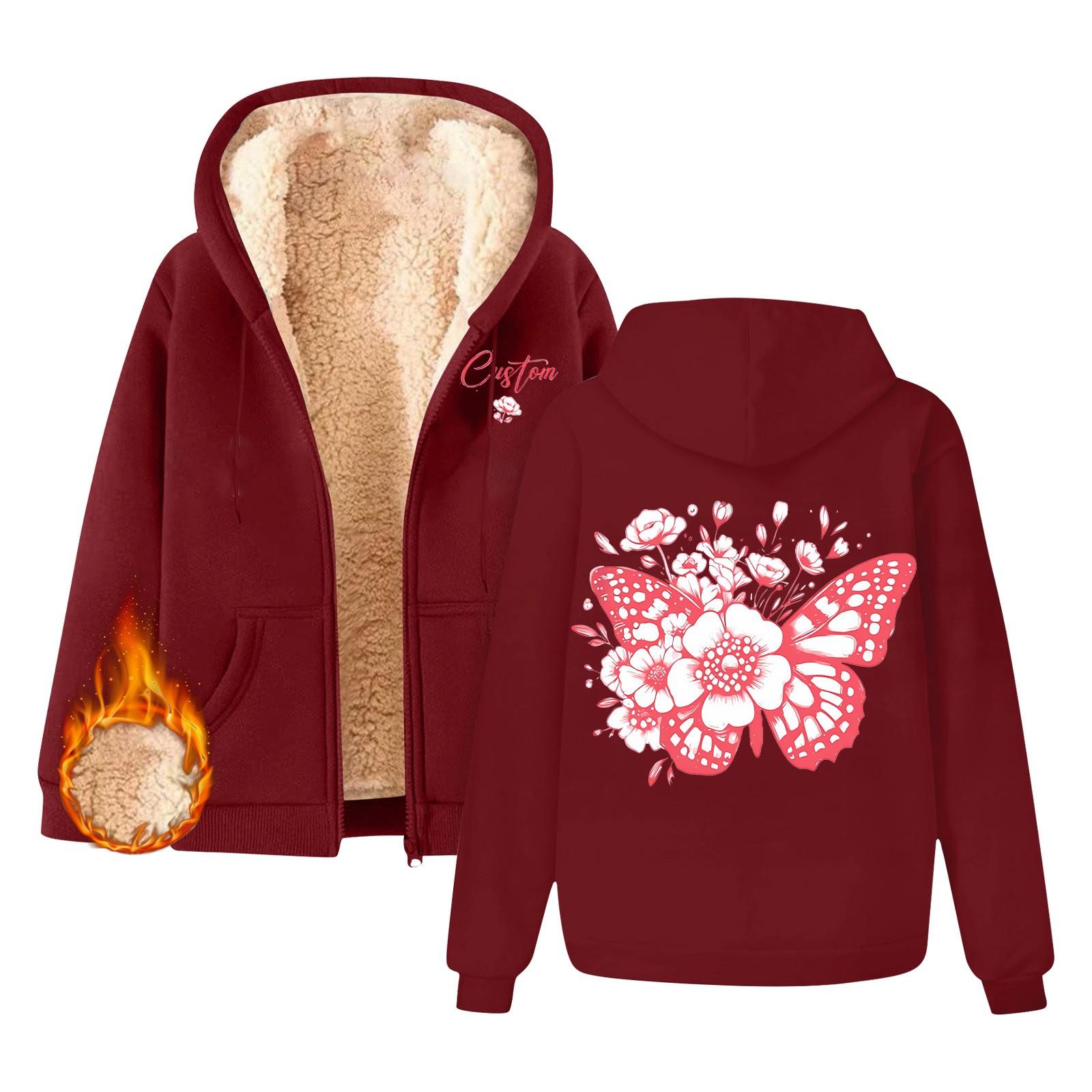 

Мужская и женская мода. Одно и то же пальто с флисовой толстой толстовкой с капюшоном. Кардиган с капюшоном. XL винный