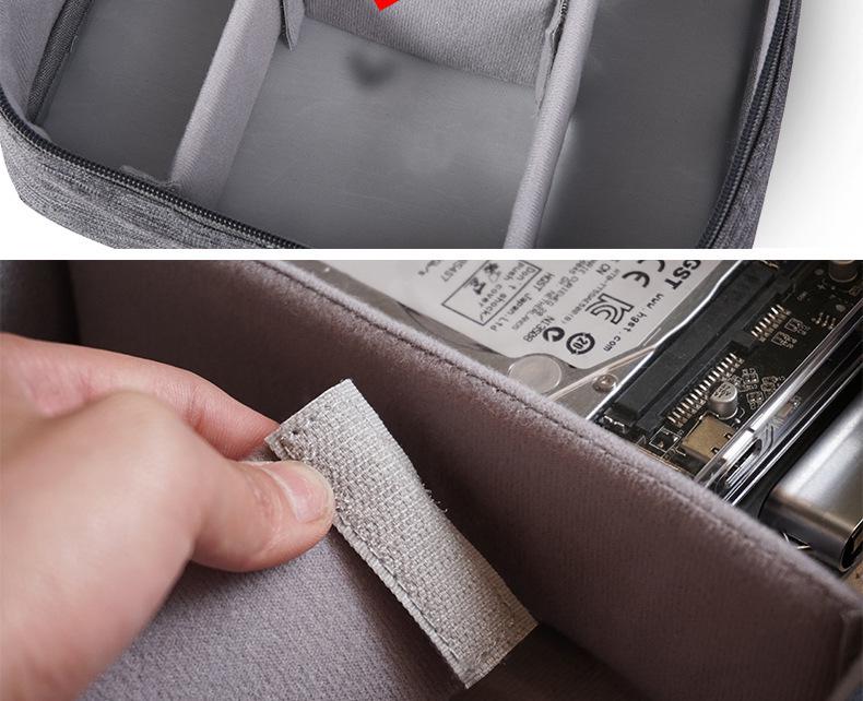 Waterproof Multifunctional Travel Digital Storage Bag for Cables, Power Bank, USB, Charger, and Earphones