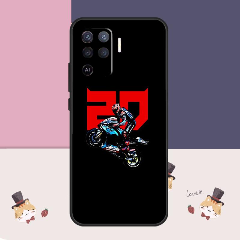 Moto Fabio Quartararo Case For Oppo A76 A96 A16 A60 A98 A58 A78 A18 A38 A80 A40 A77 A57 A17 A74 A54 A94 A15 A5 Pro