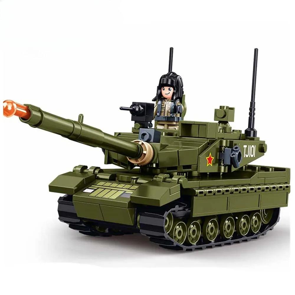 183PCS ZTZ-99A Main Battle Tank Army Building Blocks Sets Educational Toys for Children No Box