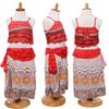 Princess Moana Cosplay Costume Set For Little Girls With Hawaiian Style Features