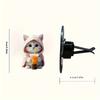 1/2pcs Cute Cat Acrylic Car Aromatherapy, Long-lasting Fragrance, Vent Clip, Decorative and Aromatherapy Clip Air Freshener