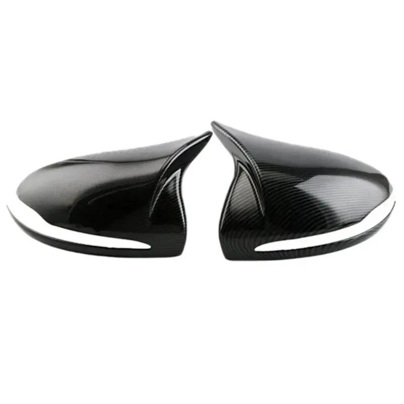 2PCS For LHD Benz E GLC S C Class W205 W213 X253 W222 W238 Car Rearview Door Side Mirror Cover Wing Cap Exterior Shell Trim ABS