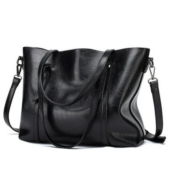 2025 Trendy Women's Genuine Leather Shoulder Tote - Soft, Versatile, Large Capacity Handbag with Crossbody Option