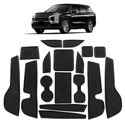 Ruiya 2024 Mitsubishi Outlander PHEV GN0W Model po liftingu, Antypoślizgowy, Gumowa Mata, Kieszeń w Drzwiach,