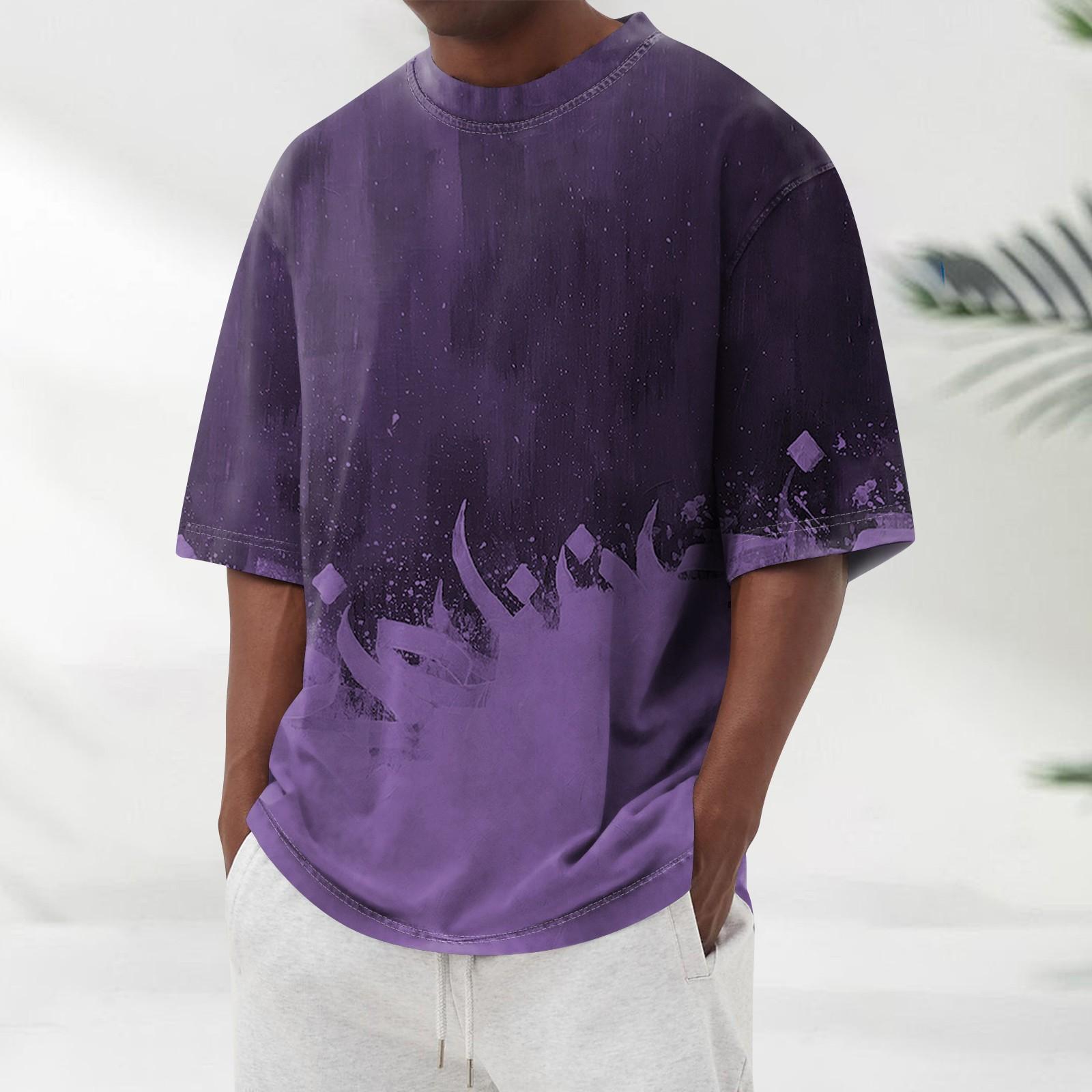 

Летняя мужская популярная футболка с круглым вырезом и коротким рукавом с принтом XXXL