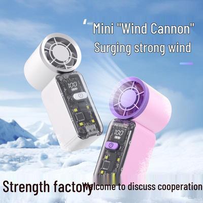 Rechargeable Portable Handheld Pocket Fan with High-Speed Wind Power